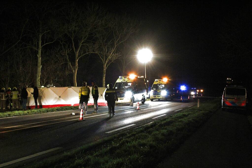 Automobilist overleden na botsing tegen boom