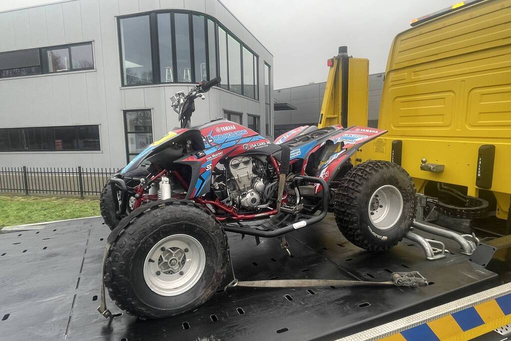 Twee personen gewond na ongeval met quad