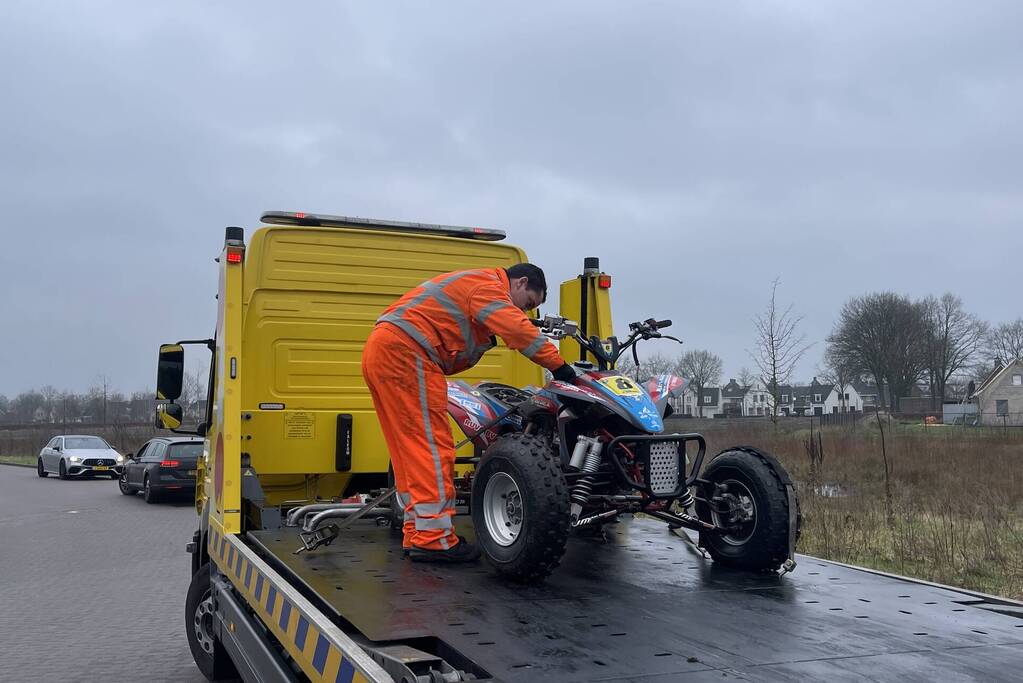 Twee personen gewond na ongeval met quad