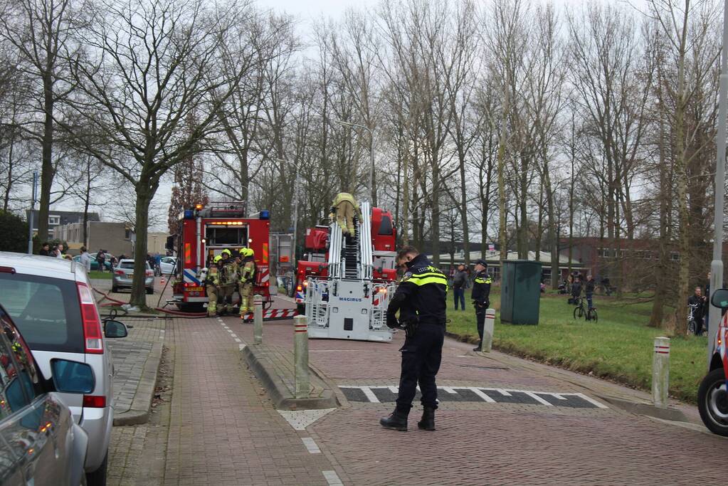 Uitslaande brand in woning
