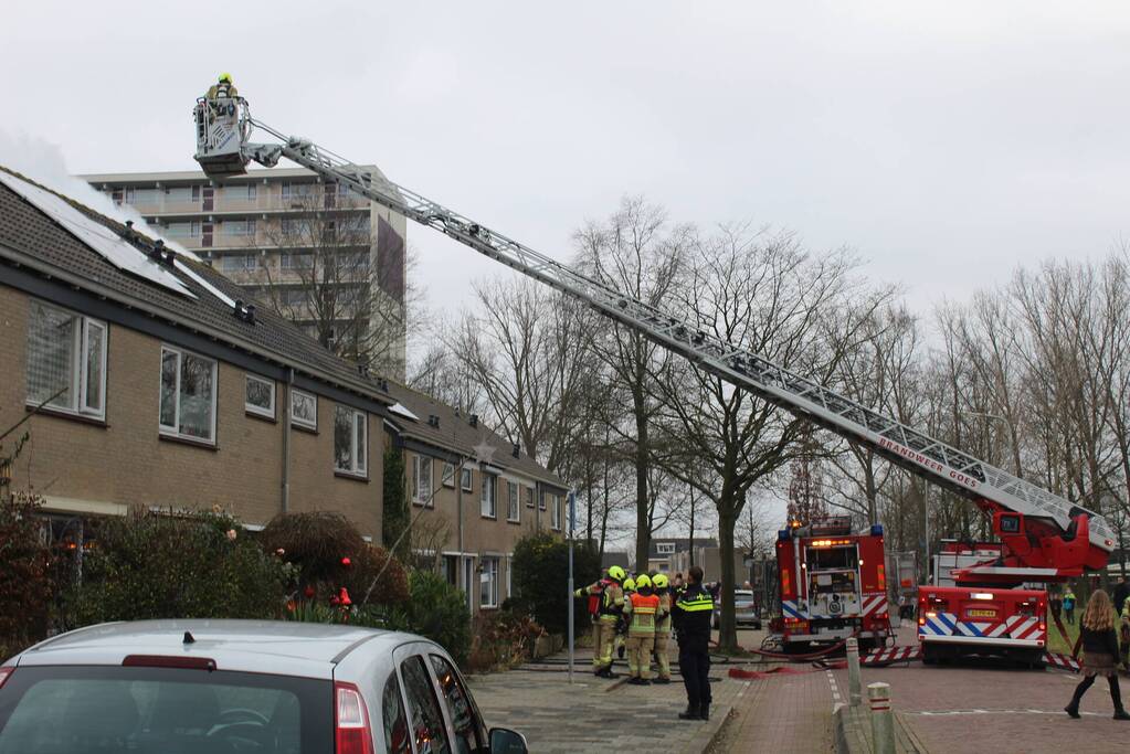 Uitslaande brand in woning