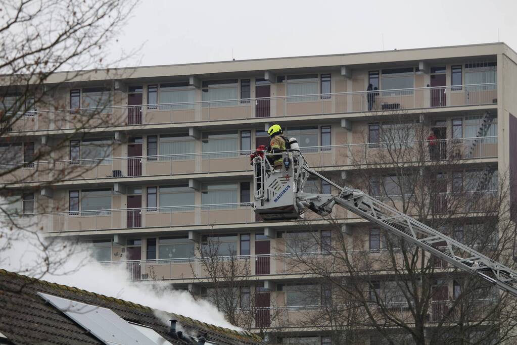 Uitslaande brand in woning
