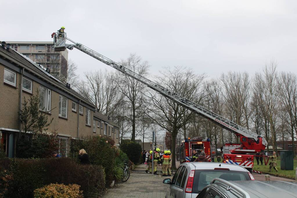 Uitslaande brand in woning