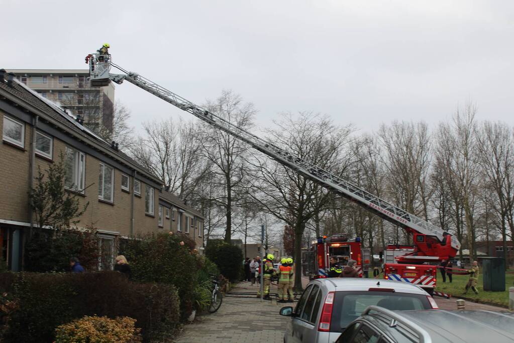 Uitslaande brand in woning