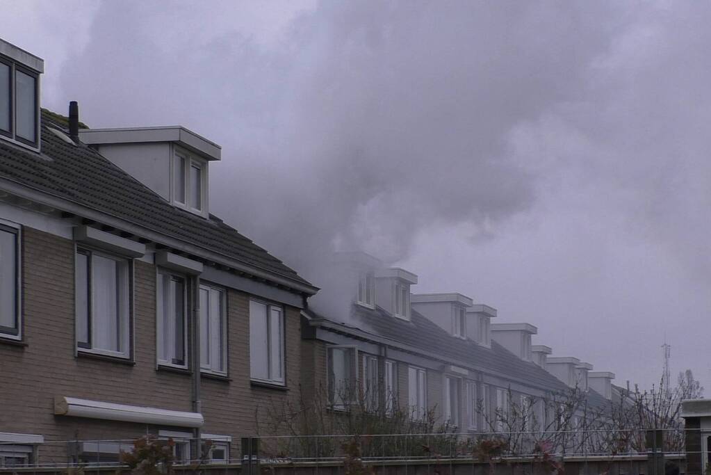 Uitslaande brand in woning
