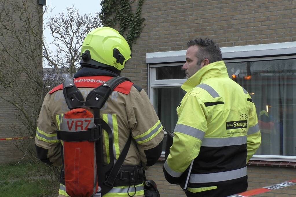 Uitslaande brand in woning