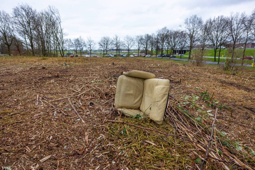 Kaalslag in beruchte bosgebied carpoolplaats Bunschoten