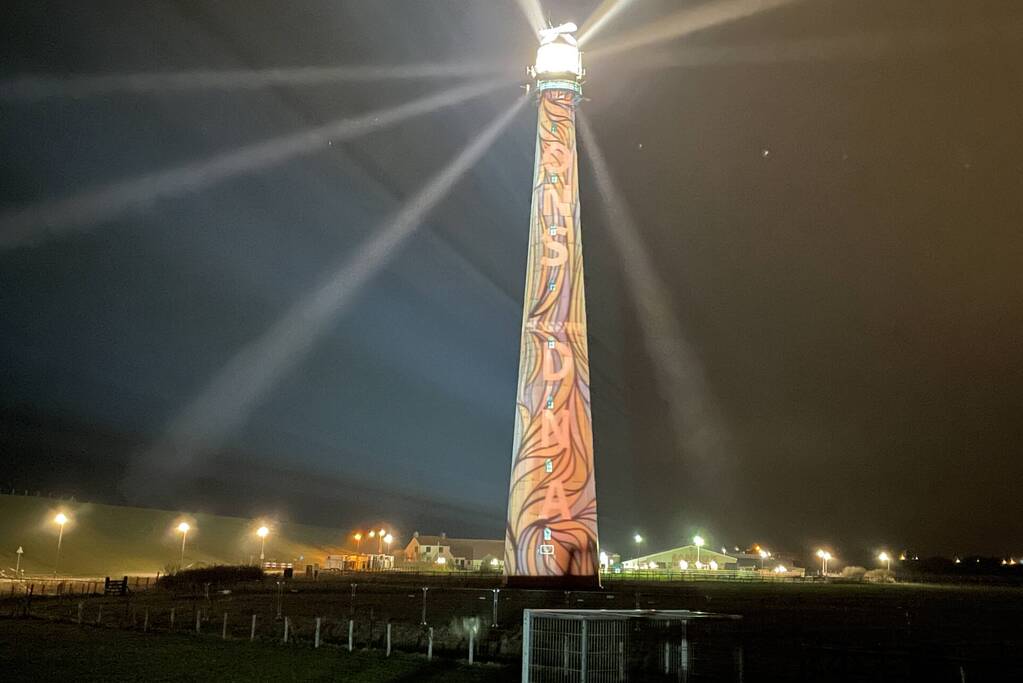 Vuurtoren geprojecteerd als actie tegen sloop