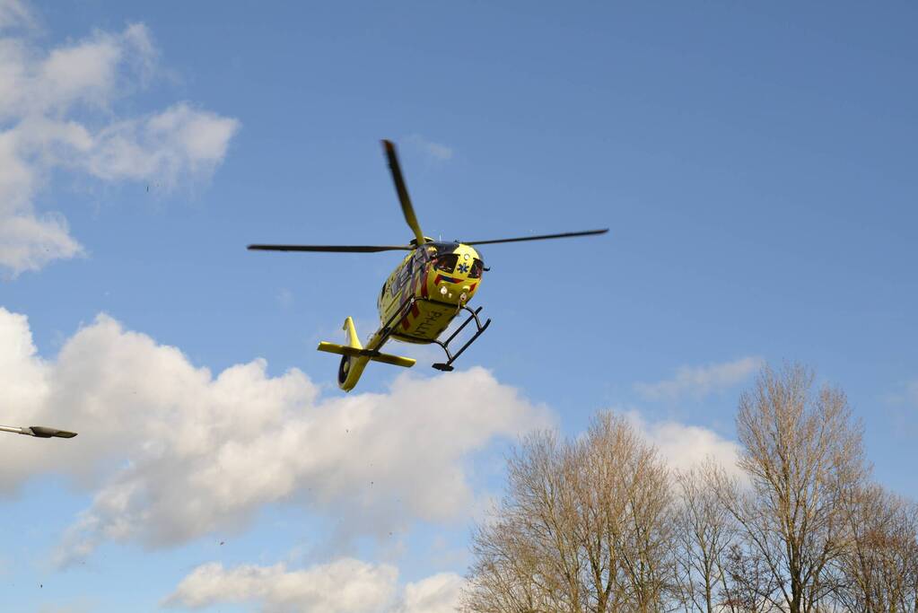 Traumahelikopter trekt veel bekijks