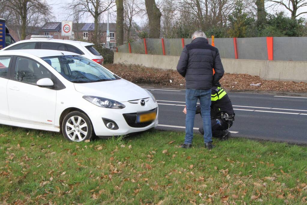 Aanrijding tussen auto en fietser
