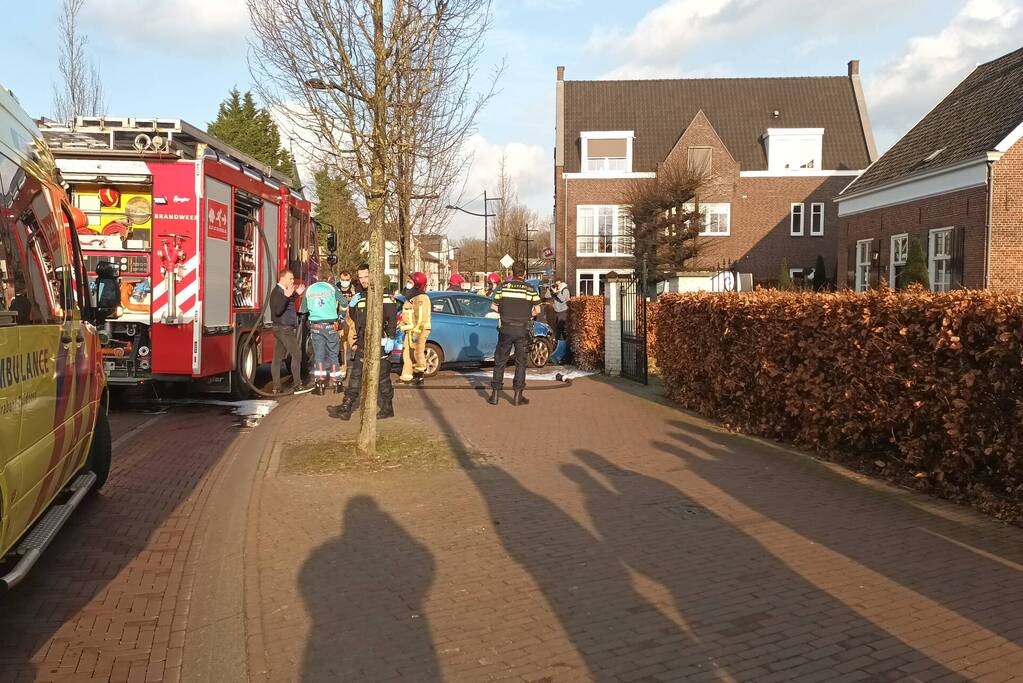 Automobilist botst tegen boom