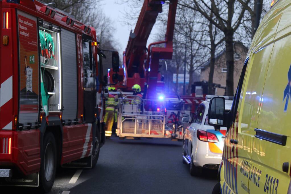 Veel rookontwikkeling bij brand in woning