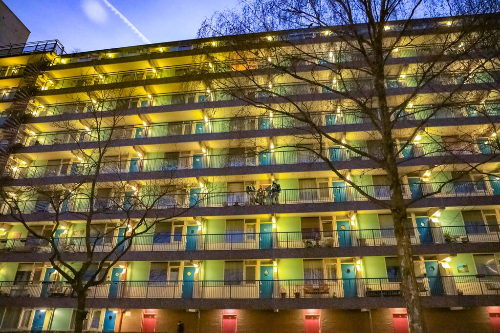 Brand op derde verdieping van flat