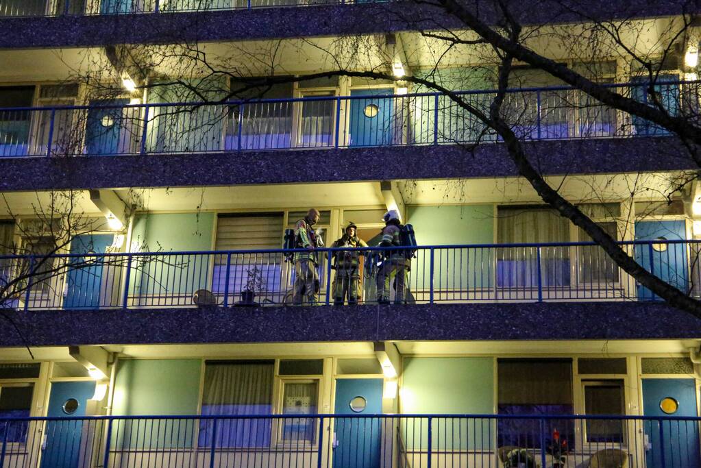 Brand op derde verdieping van flat