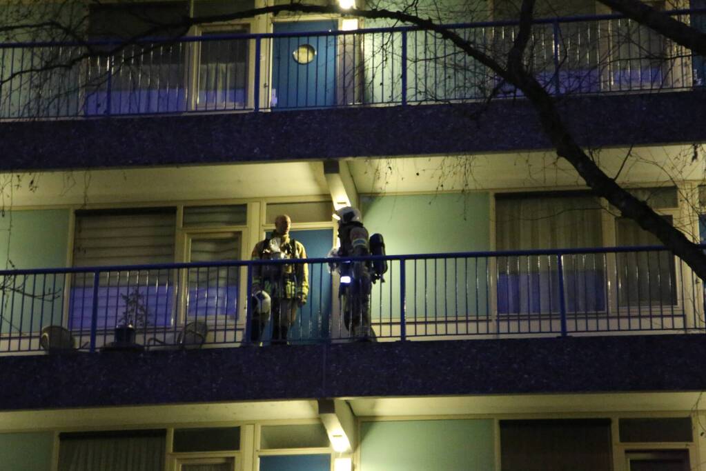 Brand op derde verdieping van flat