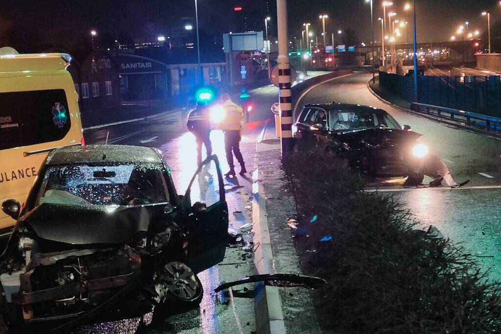 Veel schade bij verkeersongeval