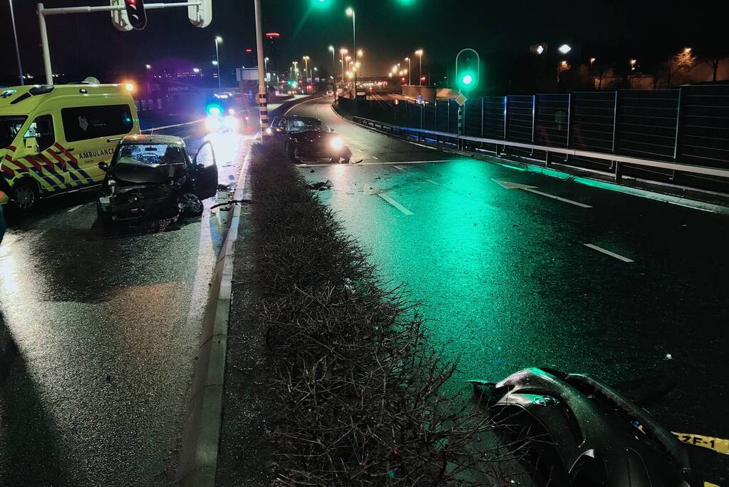 Veel schade bij verkeersongeval