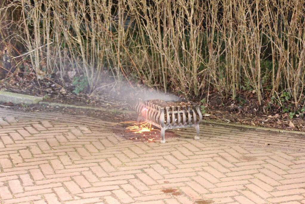Brand in schoorsteen van woning