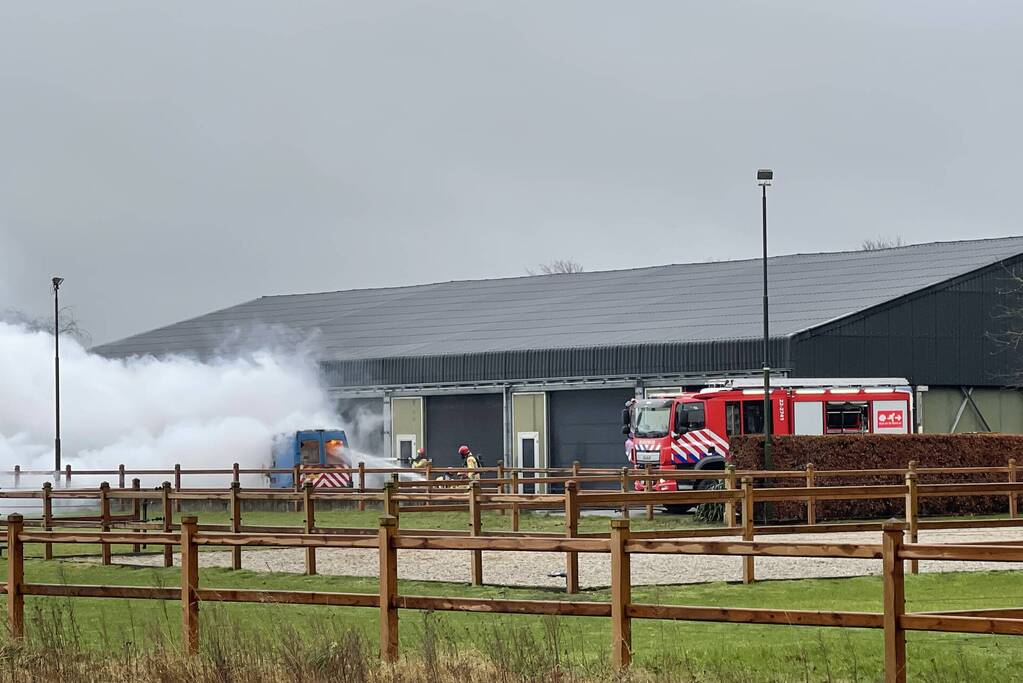 Camper in lichterlaaie