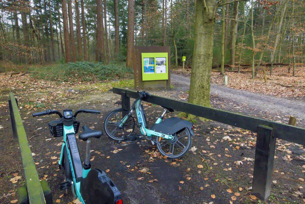 Opnieuw een elektrische deelfiets in brand