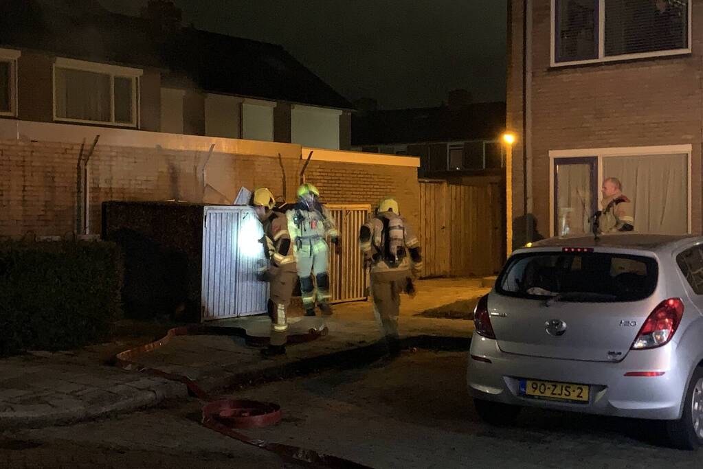Rookontwikkeling bij brand in container