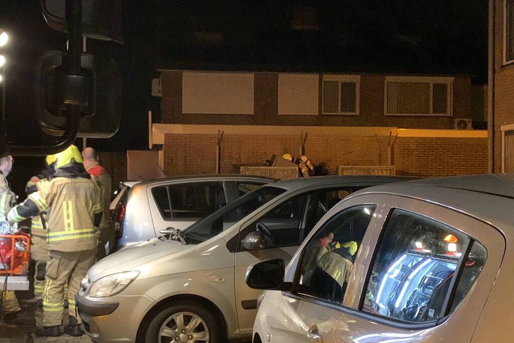 Rookontwikkeling bij brand in container