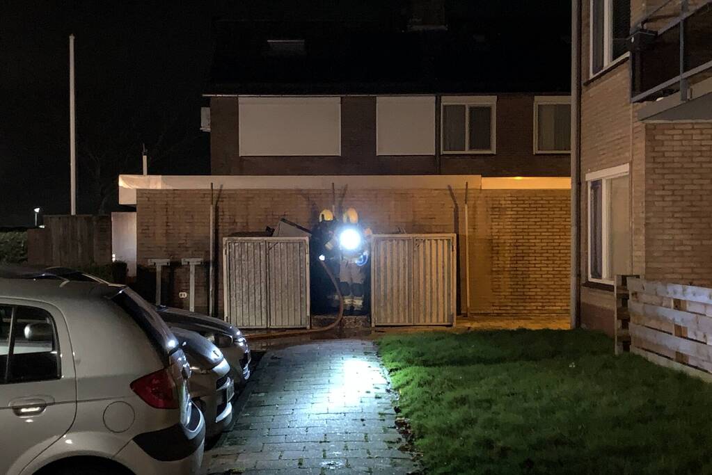 Rookontwikkeling bij brand in container