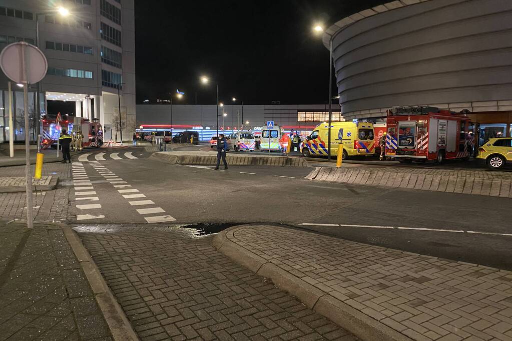 Hulpdiensten ingezet bij gekraakt kantoorpand