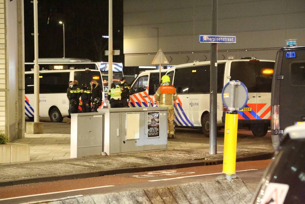 Hulpdiensten ingezet bij gekraakt kantoorpand