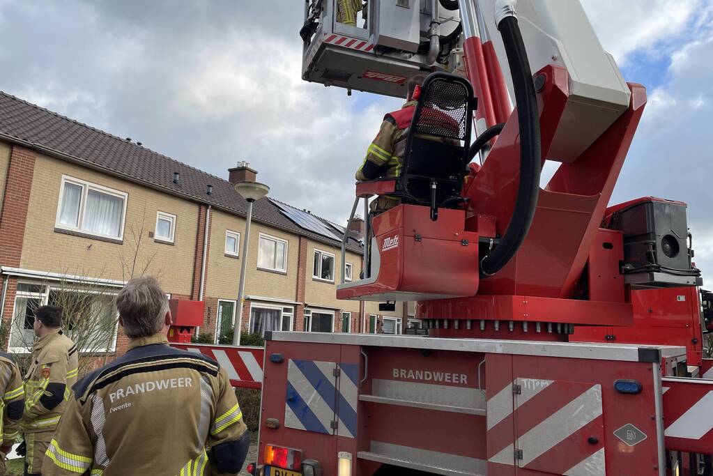 Brandweer ingezet voor brand in schoorsteen