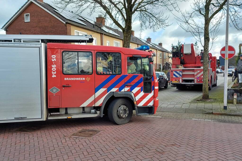 Brandweer ingezet voor brand in schoorsteen