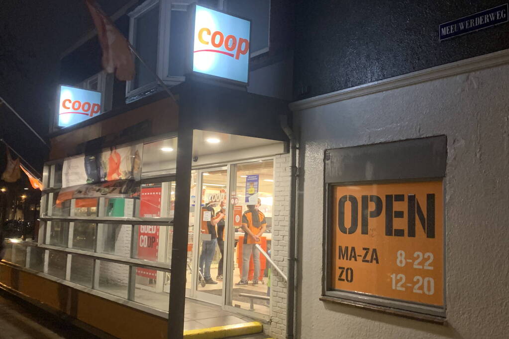 Overval op Coop supermarkt, dader gevlucht