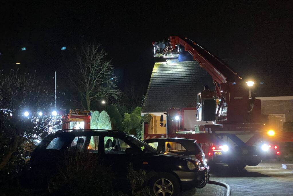 Asbest aangetroffen bij brand in schoorsteen