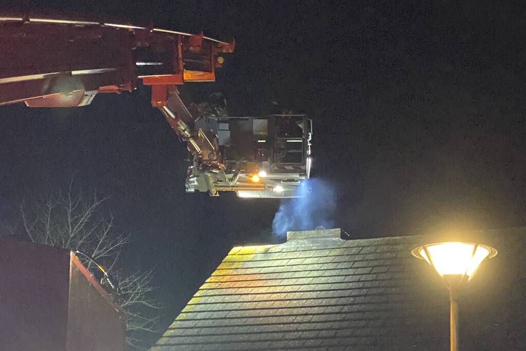 Asbest aangetroffen bij brand in schoorsteen