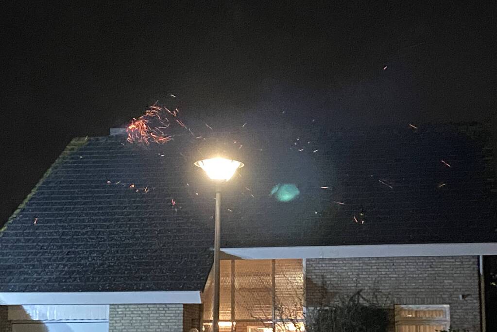 Asbest aangetroffen bij brand in schoorsteen
