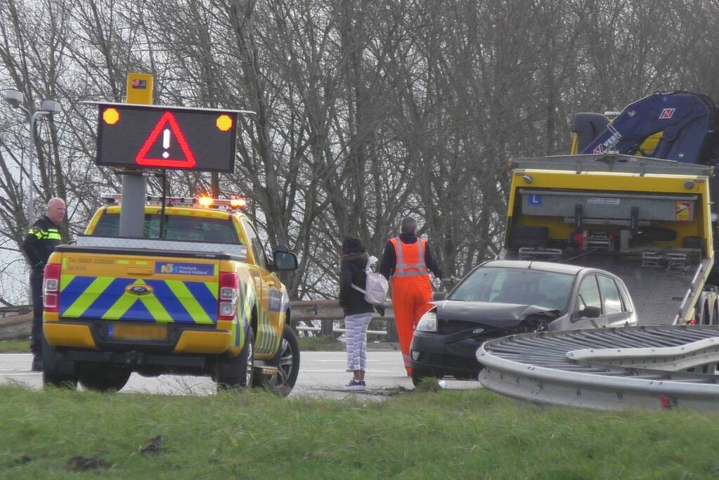 Veel schade na botsing