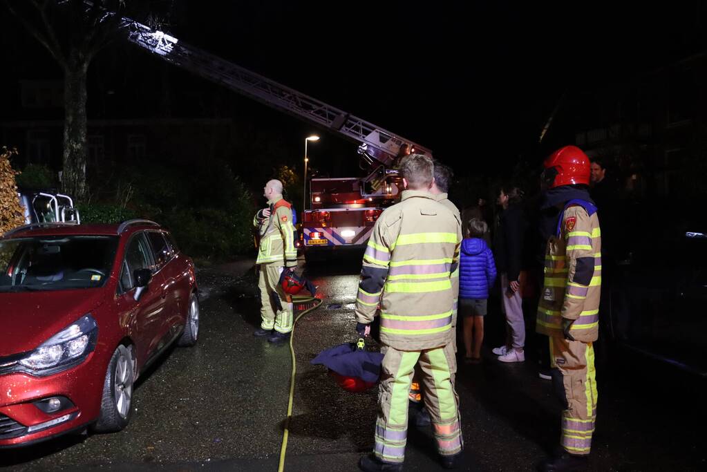Rookontwikkeling bij brand in schoorsteen