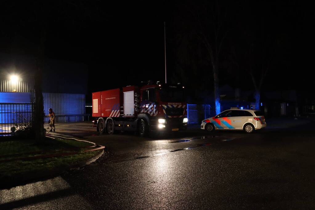 Grote brand in meerdere vrachtwagens