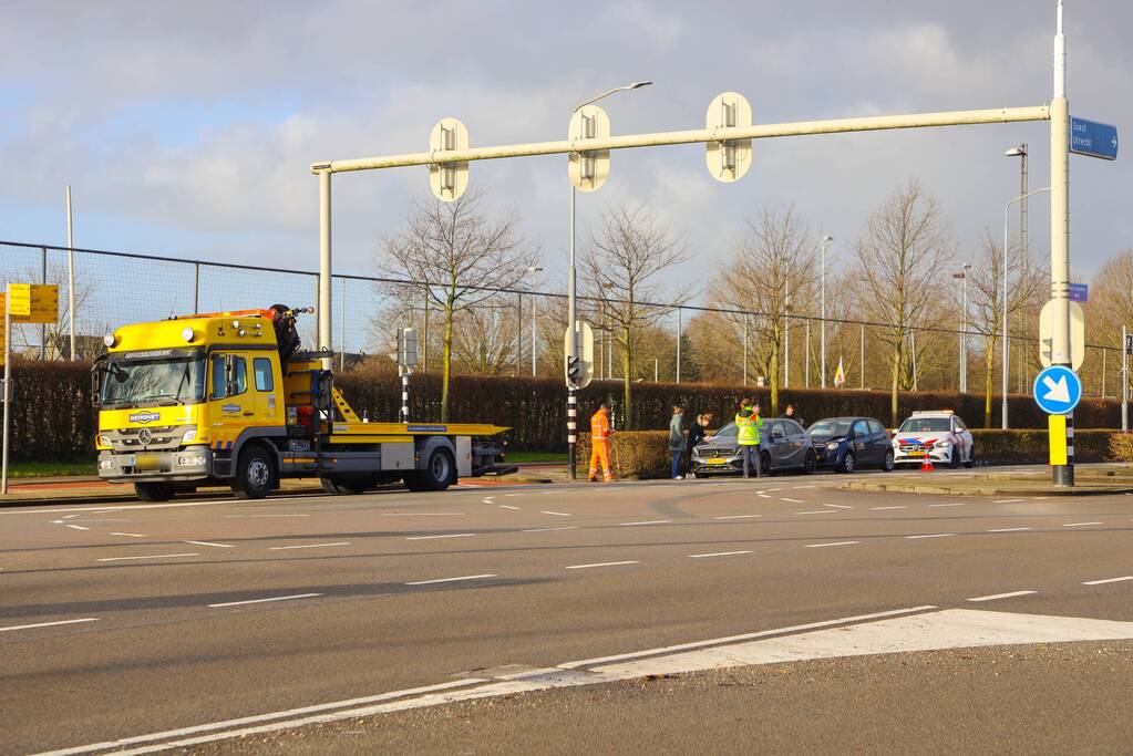 Flinke schade na kop-staart aanrijding