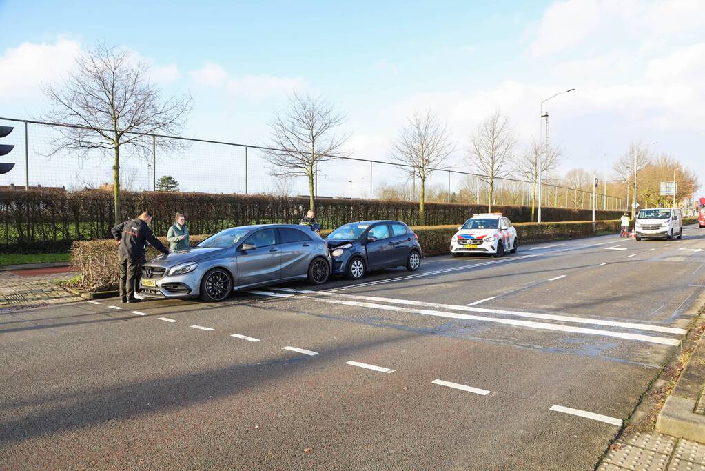 Flinke schade na kop-staart aanrijding