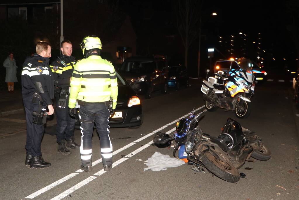 Scooterrijder gewond door ongeval met automobilist