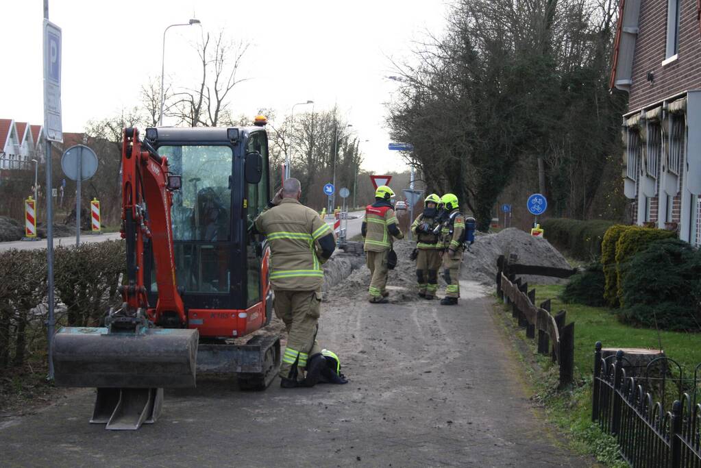 Gaslekkage door graafwerkzaamheden