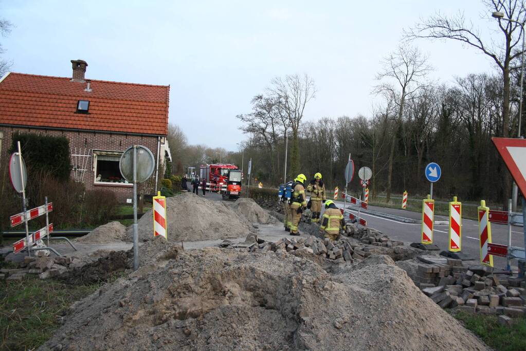 Gaslekkage door graafwerkzaamheden
