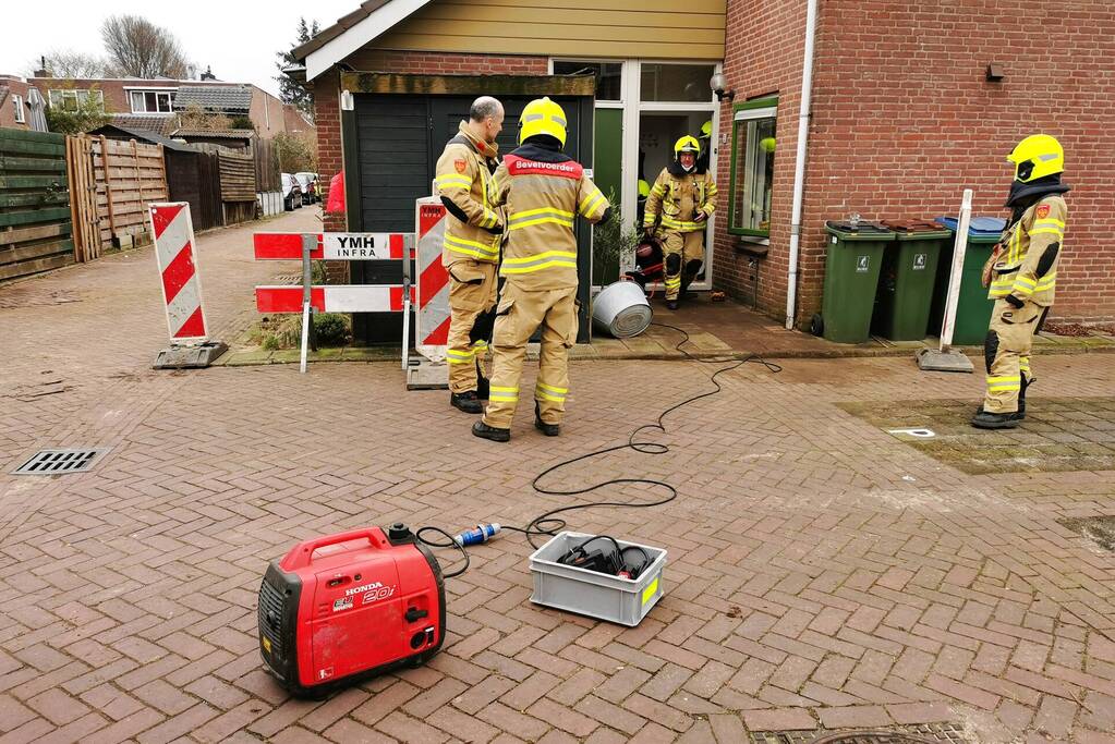 Kruipruimte vol gas na lekkage in woning