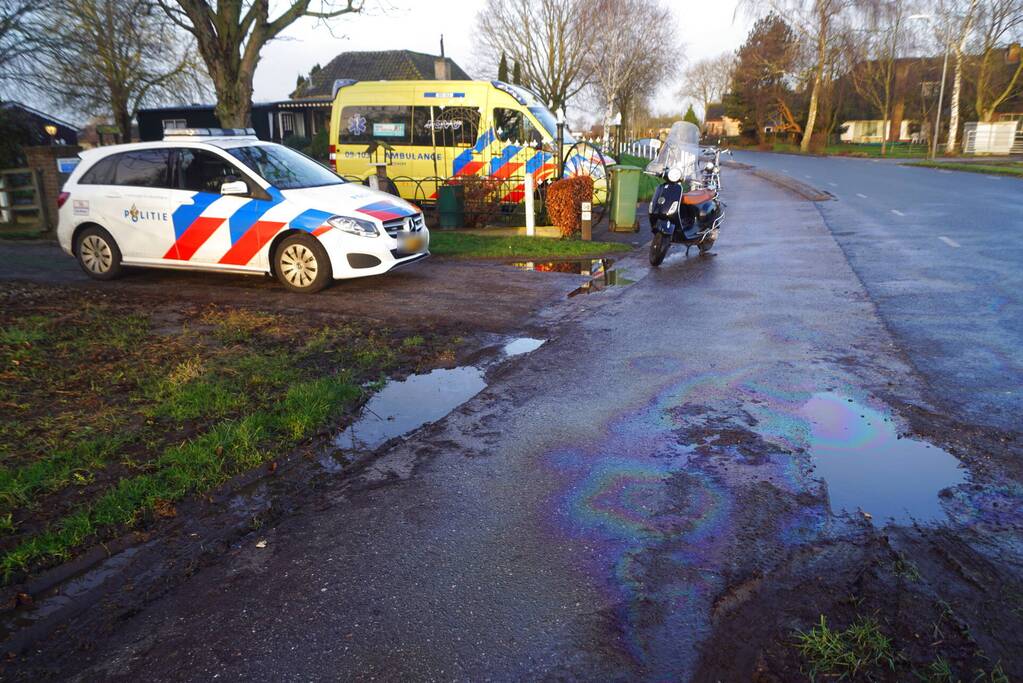 Scooterrijder gewond bij verkeersongeval