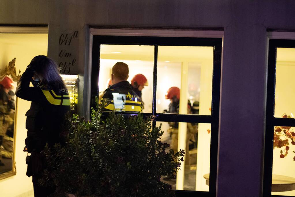 Brandweer redt honden bij forse brand in grachtenpand