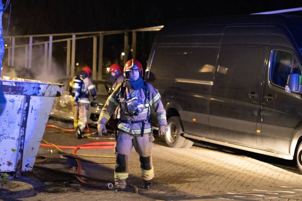 Audi met buitenlandse kenteken volledige uitgebrand