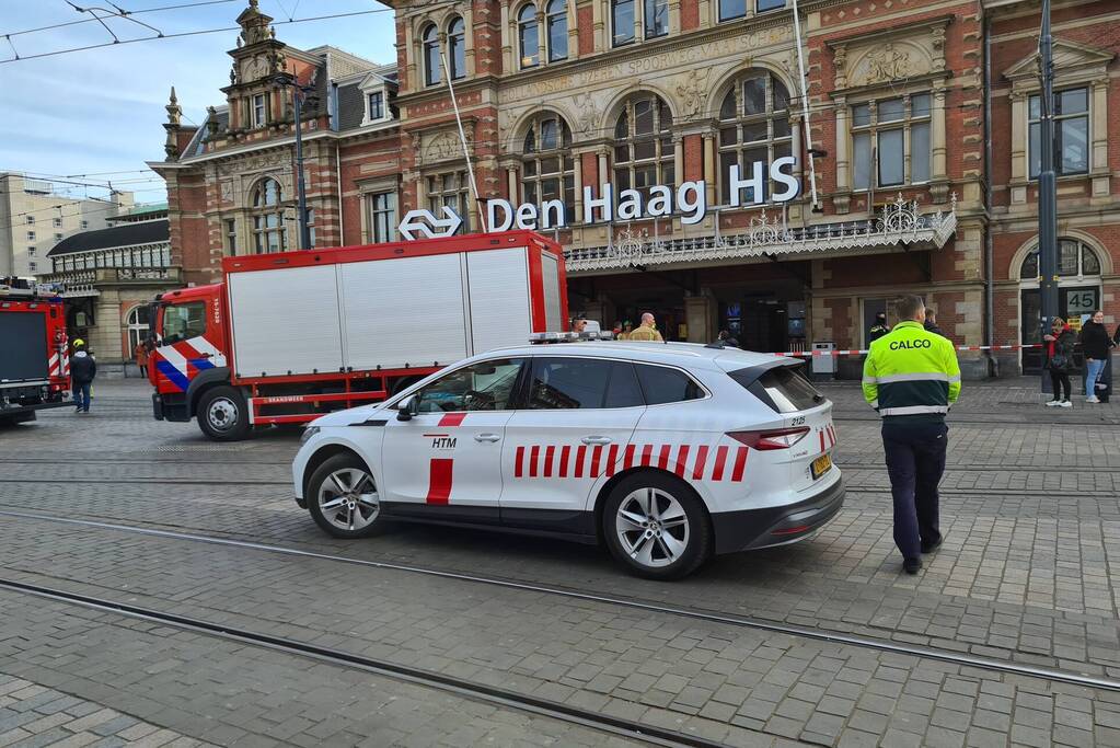 Persoon onwel na aanraking met onbekende stof