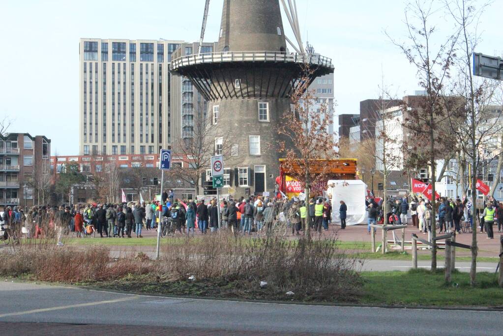 Grote opkomst bij woonprotest