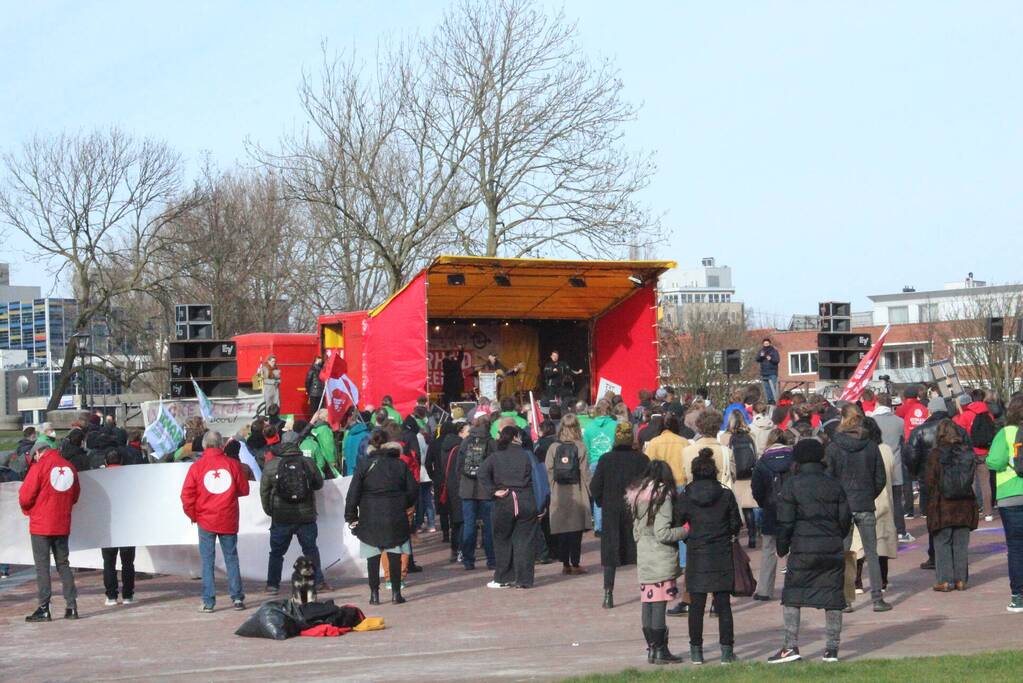 Grote opkomst bij woonprotest